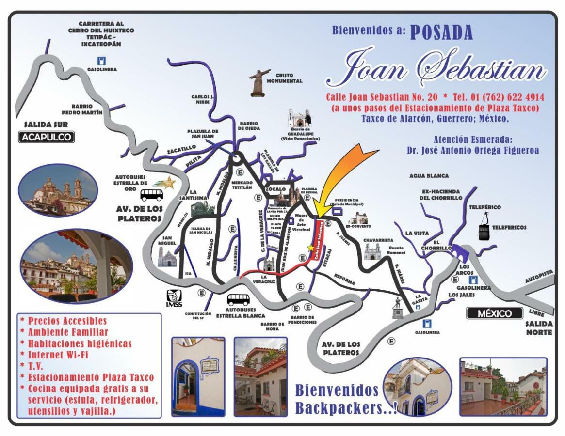 Отель Posada Joan Sebastian Таско-де-Аларкон Экстерьер фото